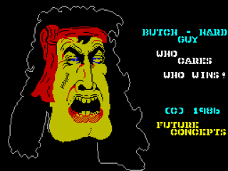 Butch - Hard Guy title screen for ZX Spectrum
